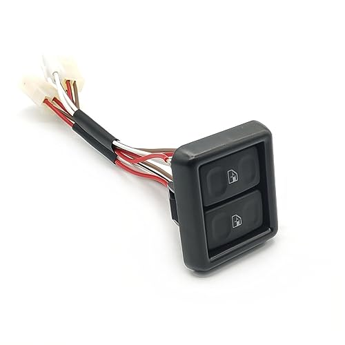 Elektrischer Fensterheberschalter Für Santana Auto Tür Elektrische Fensterheber Controller für Schalter für Glas Fensterheber für Schalter Taste(Weiß) von Generic