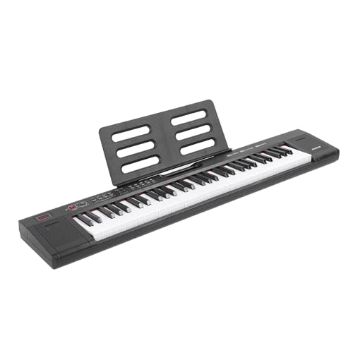 Elektrisches Tastatur Klavier, 60 Demonstrationslieder 200 Rhythmen Schnittstelle der Vielseitigen Rich -Erweiterung 61 Tasten Klavier Tragbare Tastatur Zum Üben (EU-Stecker) von Generic