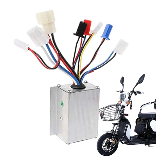 Elektromotorsteuerung – Gleichstrombürste aus Aluminiumlegierung | 250 W sicherer Motor-Controller, 24 V Geschwindigkeitskontrolle, unübertroffene Genauigkeit, stabile Geschwindigkeit, für E-Bikes von Generic