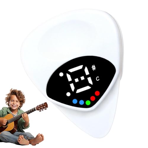Elektronisches 2-in-1-Tuner mit Clip, Gitarren-Ton-Stimmgerät mit Batterie, Instrumenten-Tuner, Saiteninstrument für Frauen, Männer, Anfänger Elektronisches 2-in-1-Tuner mit Clip, Gitarren-Ton-Stimmgerät mit Batterie, Instrumenten-Tuner, Saiteninstrument für Frauen, Männer, Anfänger von Generic