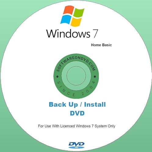 Ersatz-Installations-DVD für Windows 7 Home Basic mit SP1, deutsche Sprache, 32 Bit von Generic
