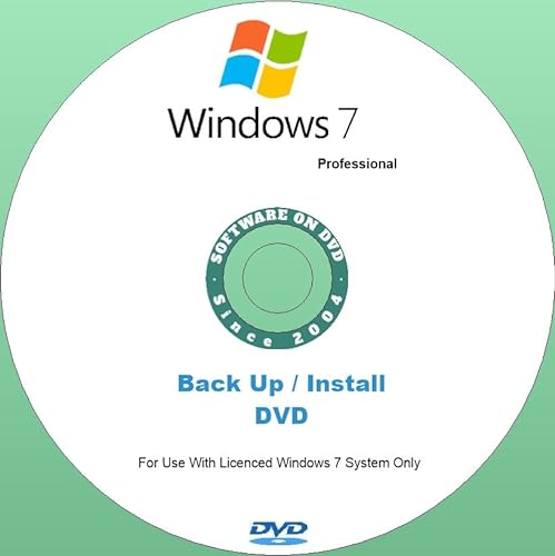 Ersatz-Installations-DVD für Windows 7 Professional mit SP1, deutsche Sprache, 32 oder 64 Bit (32 Bit) von Generic