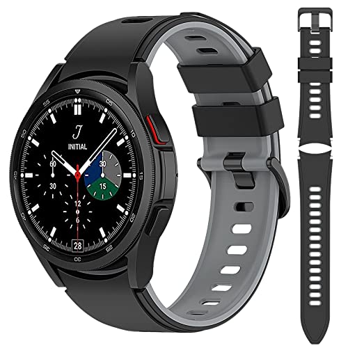 Ersatz Silikon Armbänder Kompatibel mit Samsung Galaxy Watch 4 40mm/44mm, 20mm Uhrenarmband Herren Damen für Samsung Galaxy Watch 4 classic 42mm/46mm/Samsung Galaxy Watch 5 40mm/44mm Ersatz Silikon Armbänder Kompatibel mit Samsung Galaxy Watch 4 40mm/44mm, 20mm Uhrenarmband Herren Damen für Samsung Galaxy Watch 4 classic 42mm/46mm/Samsung Galaxy Watch 5 40mm/44mm von Generic