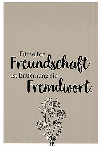 Euroformat-Postkarte Lieblingsmensch Für wahre Freundschaft ist Entfernung ... von Generic