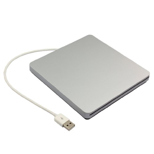 Externes Super-Slim, USB 2.0, Slot-In-Laufwerk (DVD-RW, silber von Generic
