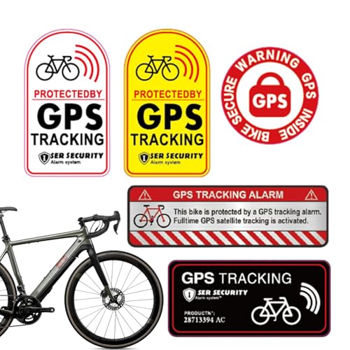 Fahrrad-Anti-Diebstahl-Aufkleber - GPS-Tracking-Reflektierende Aufkleber, Reflektierende Dashcam-Aufkleber Für Autos | Selbstklebende Autoaufkleber Und Aufkleber Mit Warnschild Für Lkws, Motorräder Fahrrad-Anti-Diebstahl-Aufkleber - GPS-Tracking-Reflektierende Aufkleber, Reflektierende Dashcam-Aufkleber Für Autos | Selbstklebende Autoaufkleber Und Aufkleber Mit Warnschild Für Lkws, Motorräder von Generic