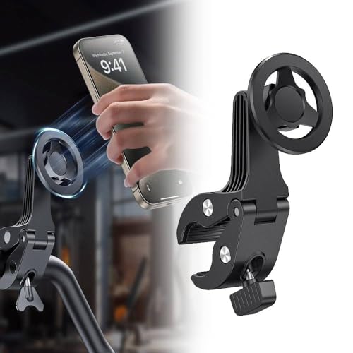 Fahrrad-Handyhalterung, Golfwagen-Handyhalterung, magnetische Motorrad-Lenker-Handyhalterung für iPhone Magsafe und alle Smartphones, für stationäres Heimtrainer, Laufband, Fitnessgeräte Fahrrad-Handyhalterung, Golfwagen-Handyhalterung, magnetische Motorrad-Lenker-Handyhalterung für iPhone Magsafe und alle Smartphones, für stationäres Heimtrainer, Laufband, Fitnessgeräte von Generic