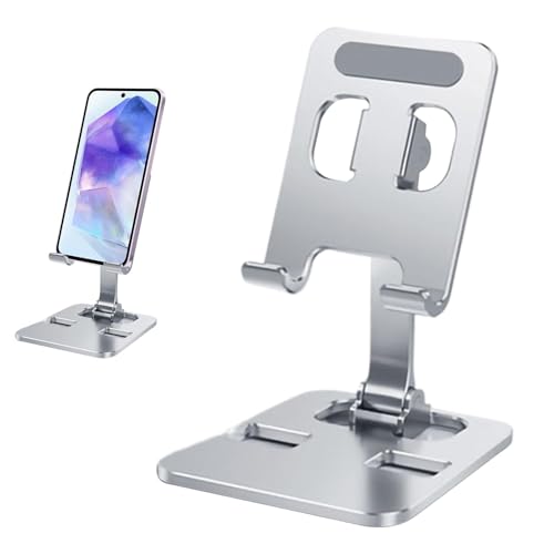 Faltbare Handy Halterung - Schreibtisch Ständer verstellbar | Voll verstellbare Halterung für Festnetz | Faltbare Aluminium Schreibtischlampe für Arbeit Faltbare Handy Halterung - Schreibtisch Ständer verstellbar | Voll verstellbare Halterung für Festnetz | Faltbare Aluminium Schreibtischlampe für Arbeit von Generic
