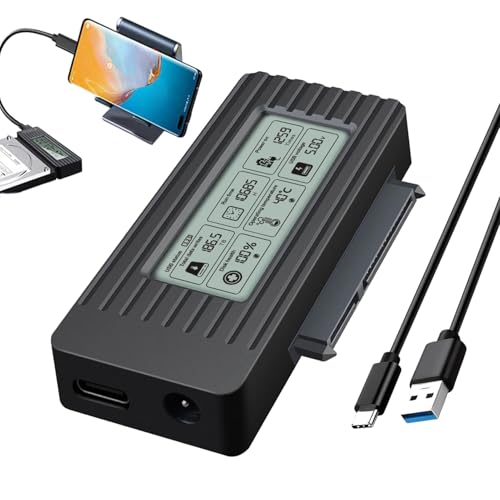 Festplattenadapter - Festplattendock externer Festplattenleser | USB -Schnittstellenkonverter mit schnellem Datenzugriff, kompaktes -Leser -Tool für Desktop -Computer, Laptop -Geräte, Tablets, IDE Festplattenadapter - Festplattendock externer Festplattenleser | USB -Schnittstellenkonverter mit schnellem Datenzugriff, kompaktes -Leser -Tool für Desktop -Computer, Laptop -Geräte, Tablets, IDE von Generic