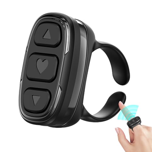 Finger-Fernbedienungsring | Drahtloser Finger-Scrollerring, stabile Verbindung, kabellos, für Reisen, Auto, Camping, Schule, Zuhause Finger-Fernbedienungsring | Drahtloser Finger-Scrollerring, stabile Verbindung, kabellos, für Reisen, Auto, Camping, Schule, Zuhause von Generic