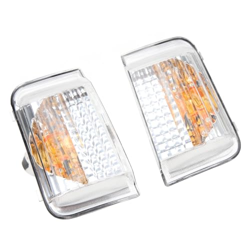 Flügelspiegelabdeckungskappe Anzeige Lampen Objektiv für Ducato Relay Boxer Experte Tepee, Langlebige und Stilvolle Ergänzung Ihres Fahrzeugs von Generic
