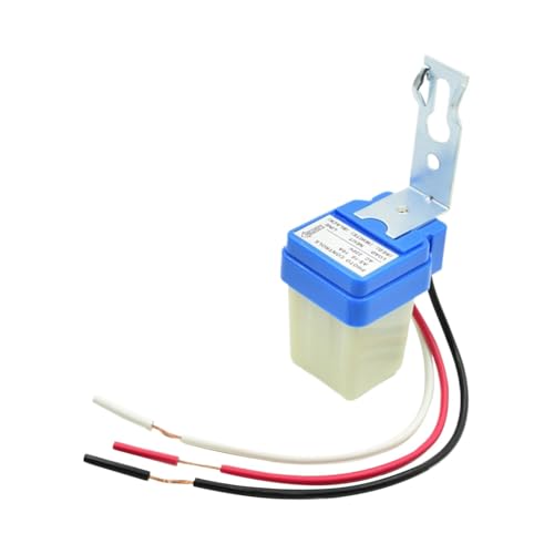 Fotozellensensor für Außenbeleuchtung, automatische Lichtsensorsteuerung, fotoelektrische Steuerung des Tag- und Nachtsensors von Dämmerung bis Morgendämmerung, Photoelect-Zellensensor Fotozellensensor für Außenbeleuchtung, automatische Lichtsensorsteuerung, fotoelektrische Steuerung des Tag- und Nachtsensors von Dämmerung bis Morgendämmerung, Photoelect-Zellensensor von Generic