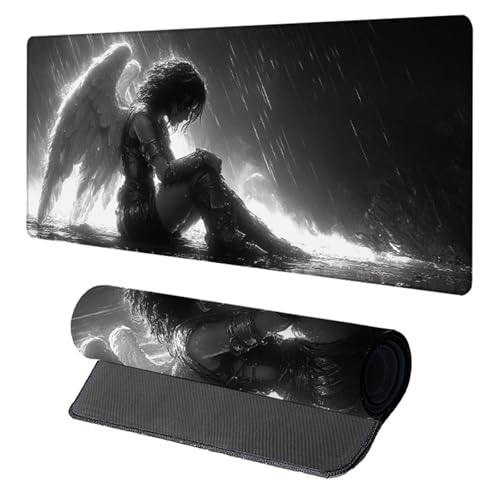 Frau Gaming Mauspad XXL, Schreibtischunterlage 1500x800x3mm, Wasserdicht und Langlebig Mauspad, Verbessert Präzision und Geschwindigkei Desk Mat, Gaming Zubehör, Mousepad für Büro PC, Schwarz V-4607 Frau Gaming Mauspad XXL, Schreibtischunterlage 1500x800x3mm, Wasserdicht und Langlebig Mauspad, Verbessert Präzision und Geschwindigkei Desk Mat, Gaming Zubehör, Mousepad für Büro PC, Schwarz V-4607 von Generic