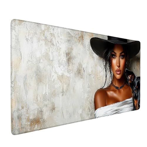 Frau Mauspad XXL 1600x800x3mm, Hund Mousepad Gaming, Schreibtischunterlage mit rutschfeste Gummibasis, Verbessert Präzision und Geschwindigkei Wasserdicht und Langlebig Desk Mat für Büro PC 5-6837 Frau Mauspad XXL 1600x800x3mm, Hund Mousepad Gaming, Schreibtischunterlage mit rutschfeste Gummibasis, Verbessert Präzision und Geschwindigkei Wasserdicht und Langlebig Desk Mat für Büro PC 5-6837 von Generic