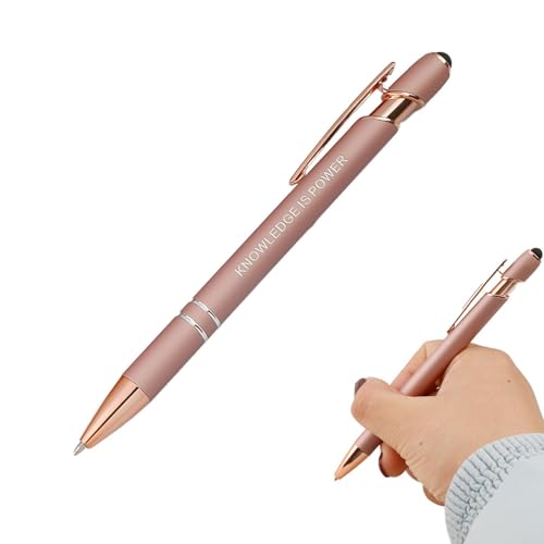 Frauenschreibinstrumente - Roségold Retractable Kugelschreiber, Slip - bequemer Griff für ein sanftDesign mit einem empfindlichen Stift an einem Ende und einem schwarzen Tintenballpoint-Stift am ander von Generic