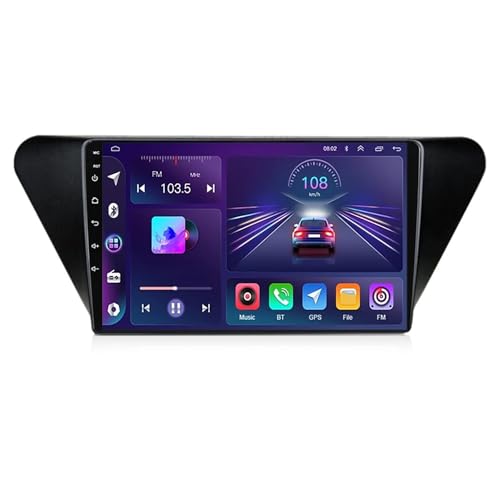 Für Lifan X50 2015-2019 Autoradio Android 12 9 Zoll Touchscreen Carplay kabellos Android Auto DSP BT 5.0 GPS-Navigation RDS FM AM DVR DAB MirrorLink Rückfahrkamera Lenkradtrol (M600S) von Generic