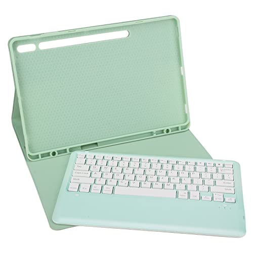 Für Tab S8 Tastaturhülle, Weiche PU-Tastatur mit Abdeckung, Vollständiger Schutz, 12,4-Zoll-Tablet-Tastatur Zum Lernen (Ohne Touchpad) von Generic