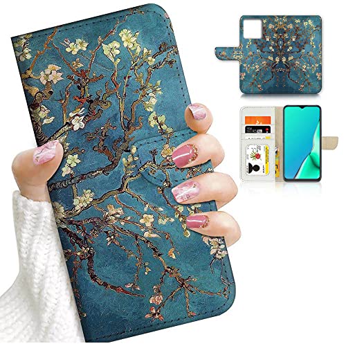 Für iPhone 15 Pro, Design Flip Wallet Phone Case Cover, A24256 Van Gogh Mandelblüten 24256 von Generic