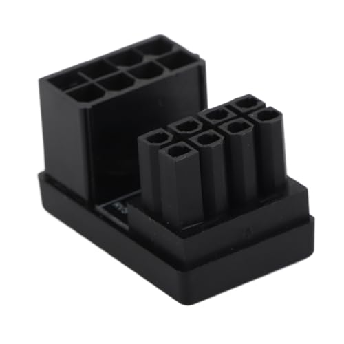 GPU u Drehen Sie Stromadapter, Langlebige GPU 180 Grad Winkel -Stromadapter STD -Typ PCIe 8 Pin Easy Installation für Desktop -Grafikkarte (Black) von Generic