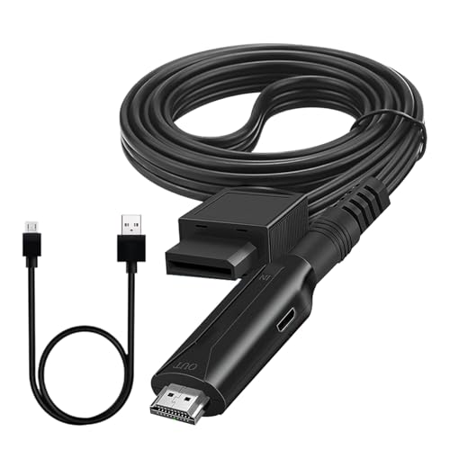 Game Console Console Console, 1080p High Definition TV-Anzeigeadapter, 1M Black LCD Monitor Adapter, Benutzerfreundlicher Unglaublich Benutzerfreundlich Und Verbessert Die Projektorkonverter Für HDTVs von Generic
