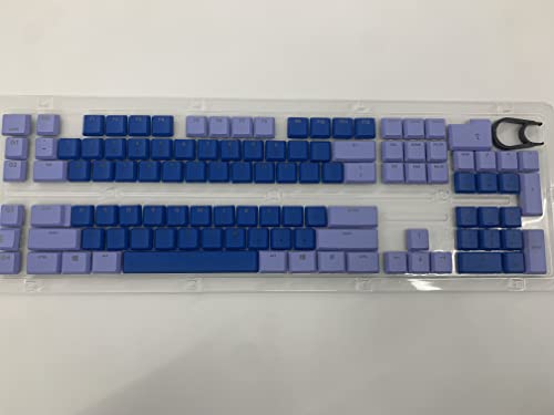 Geeignet für Logitech G915TKL G915 G815 Tastatur-Tastenkappen, 111 Tasten. Ersatz-Tastenkappen, mechanische Gaming-Tastatur… (lila und blau) von Generic