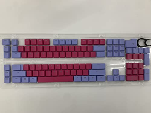 Geeignet für Logitech G915TKL G915 G815 Tastatur-Tastenkappen, 111 Tasten. Ersatz-Tastenkappen, mechanische Gaming-Tastatur… (lila und pink) von Generic