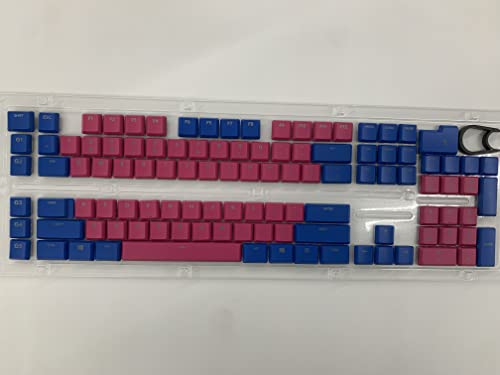 Geeignet für Logitech G915TKL G915 G815 Tastatur-Tastenkappen, 111 Tasten. Ersatz-Tastenkappen Mechanische Gaming-Tastatur… (Blau und Pink) von Generic