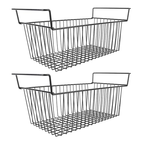 Gefrierkorb, Langlebige Gefriertruhen-Organisationsbehälter, Stabiler Metalldraht mit PE-Beschichtung für Kühlschränke (L49,5 cm x B29 cm x H27 cm (9 cm Griff)) von Generic