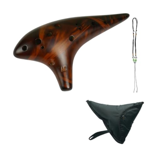 Generic 12 Löcher Ocarinas Musikinstrument Lanyard Alto C Flöte Ocarina Instrument für Geschenk, Gelb Generic 12 Löcher Ocarinas Musikinstrument Lanyard Alto C Flöte Ocarina Instrument für Geschenk, Gelb von Generic