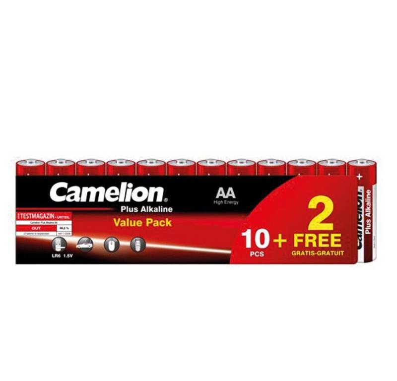 Generic ALKALINE AA / LR6 1,5V-2800mAh (12 Stück eingeschrumpft) Batterie, (1 St) von Generic