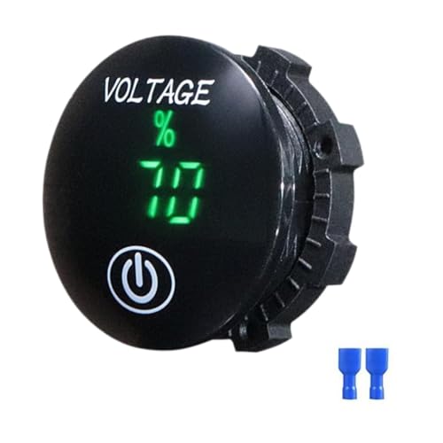Generic Autoanzeige Voltmeter 12V 24V Spannungsmesserschalter Bequemer Robuster Automobilzubehör Touch Spannungsspannungs Voltmeter Detektor, GrÜn von Generic