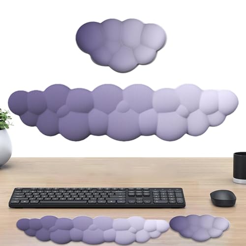 Generic Cloud-Handgelenkauflage, Cloud-Armauflage-Tastatur | 2 Stück Schreibtisch-Wolken-Handgelenkpolster | Bequeme Handgelenkauflage aus Memory-Schaum, Cloud-Handballenauflage, rutschfeste von Generic