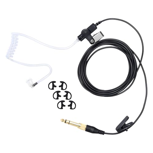 Generic IFB In-Ear-Kopfhörer, 3,5 mm, universelles Monitor-Set, unsichtbares Headset, Anker, Nachrichten, Musik, TV, Broadcaster für iPhone, Android, Telex, Clear-Com, Comrex, Lecstronics (schwarz) von Generic