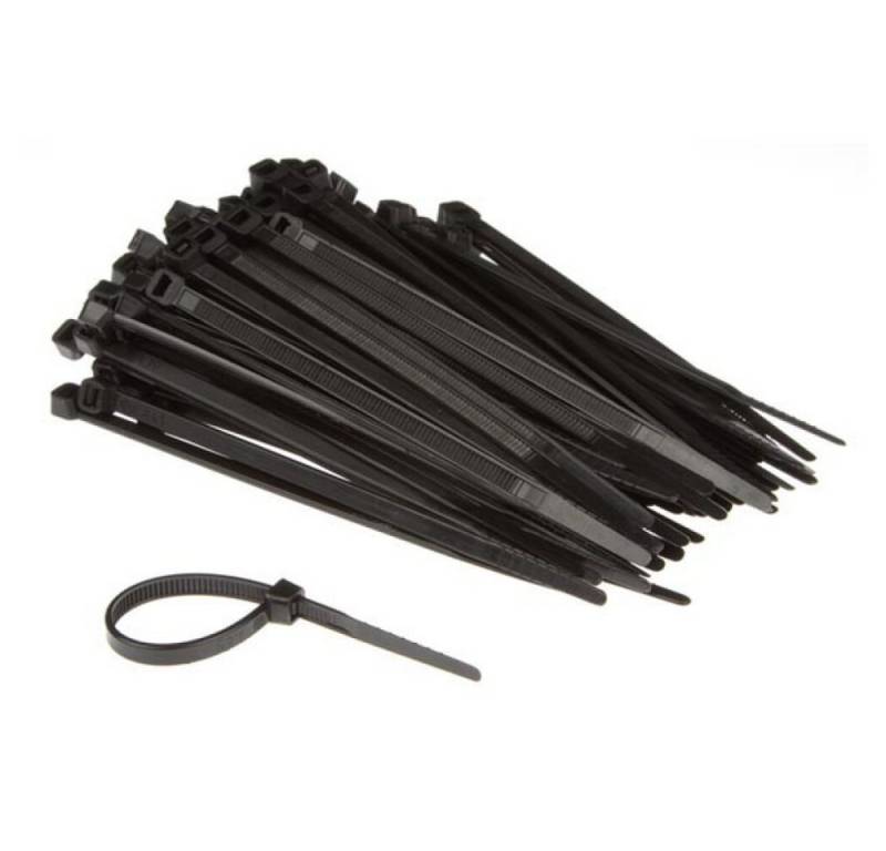 Generic Kabelbinder NYLON-KABELBINDER-SET - 4.6 mm x 120 mm - SCHWARZ (100-tlg) (1-St) von Generic