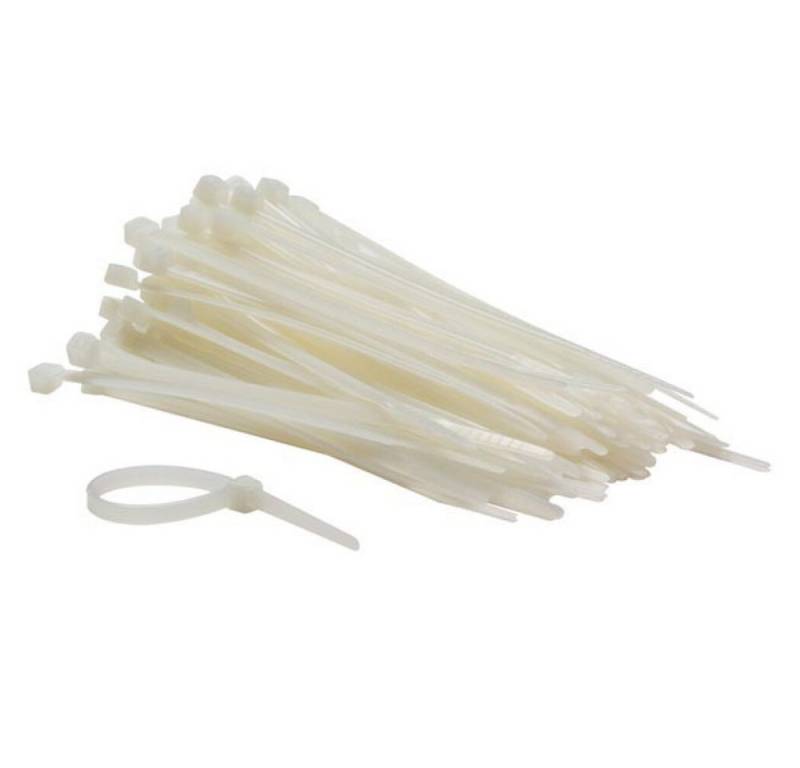 Generic Kabelbinder NYLON-KABELBINDER-SET - 4.6 mm x 120 mm - weiß (100-tlg) (1-St) von Generic