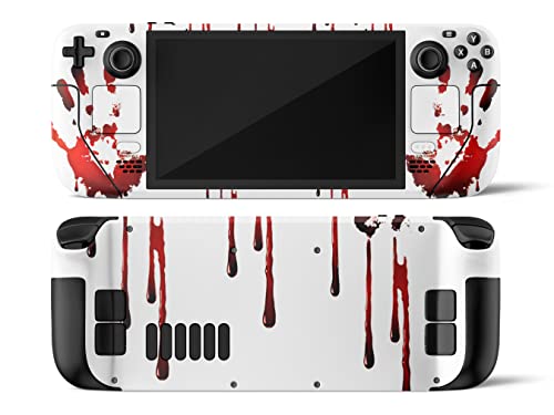 Generic Kompatibel mit Steam Deck Skin, Blutige Hände, gruseliges Halloween-Design, maßgeschneiderte Vollfolie für Steam Deck LCD und Steam Deck OLED-Aufkleber, 3M-Vinyl-Aufkleber von Generic