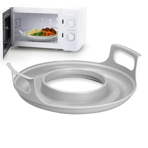 Generic Mikrowellen Tablett - Griffschale für Mikrowelle - Mikrowellen SchüSsel Mit Griff - Microwave Tray with Handles - Heat Resistant Microwave Handle Tray for Hot Food Plates Dishes Bowl von Generic