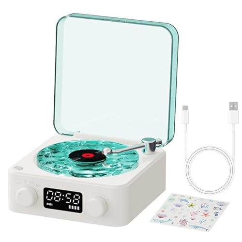Generic Record Player, Plattenspieler - Waves Smart Record Player Turntable - Vintage Record Player, Compact Record Player für Unterhaltung, Innenausstattung von Generic