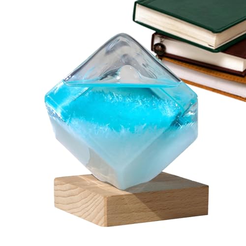 Sturmglas Wettervorhersageglas 8cm Wettervorhersage Sturmglas Zur Wettervorhersage Wetterstation Glas Glaswürfelform Wetterglas Würfel Kreative Wetterstation Prognose + Sockel StormGlass Sturmglas Wettervorhersageglas 8cm Wettervorhersage Sturmglas Zur Wettervorhersage Wetterstation Glas Glaswürfelform Wetterglas Würfel Kreative Wetterstation Prognose + Sockel StormGlass von Generic