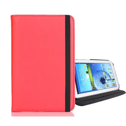 Generic Tablet Leder Flip Case für Samsung Galaxy Note Pro & Tab Pro (SM-P900/T900/T905) 12,2 Zoll 360 Grad drehbarer Ständer Hülle Vollschutzhülle Rot von Generic