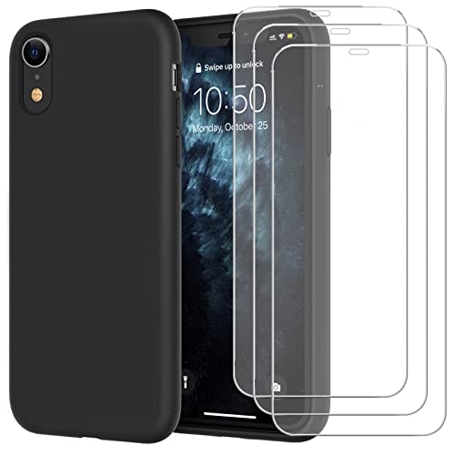 Generisch Xxmbbjy Hülle Kompatibel mit iPhone XR Handyhülle, 3 Stück Schutzfolie Panzerglas, Weiches TPU Silikon Schutzhülle Case für iPhone XR, Schwarz Generisch Xxmbbjy Hülle Kompatibel mit iPhone XR Handyhülle, 3 Stück Schutzfolie Panzerglas, Weiches TPU Silikon Schutzhülle Case für iPhone XR, Schwarz von Generic