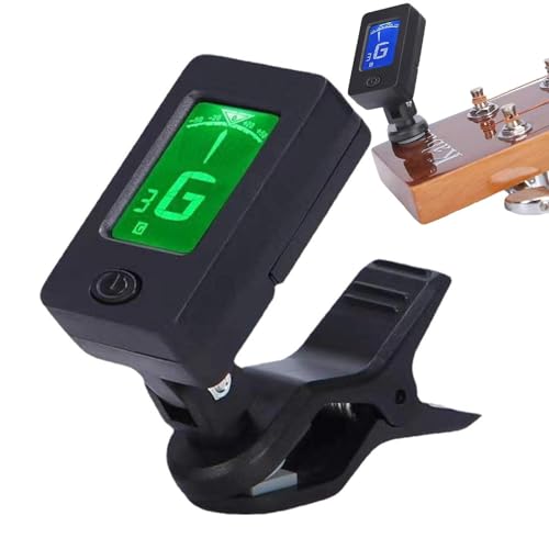 Gitarren-Stimmklemme – Stimmklemme für E-Gitarre, digitales Stimmgerät | Tragbares und präzises chromatisches Stimmgerät für Bass, Ukulele, Violine und Gitarre. Gitarren-Stimmklemme – Stimmklemme für E-Gitarre, digitales Stimmgerät | Tragbares und präzises chromatisches Stimmgerät für Bass, Ukulele, Violine und Gitarre. von Generic