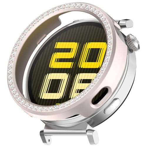 Glitzer Diamant Hülle für Huawei Watch GT 4 41mm Schutzhülle Damen,Hart PC Cover Leicht Kantenschutz Smartwatch Ersatz Gehäuse Case für Huawei Watch GT 4 41mm Schutz, Kein Schutzfolie (Sternenlicht) von Generic
