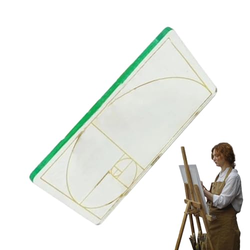 Golden Ratio Sucher – Künstler-Sucher, Raster, klarer goldener Querschnitt-Sucher, goldener Querschnitt, Malwerkzeug, klarer goldener Querschnitt für Fotografie, Malen, Zeichnen von Generic