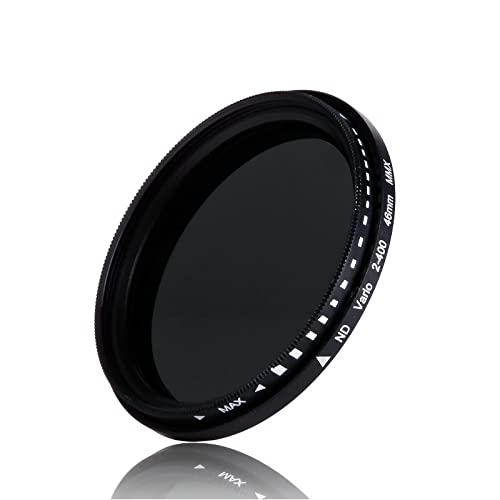 Graufilter ND2-400, 55 mm, Fader variabler ND-Filter ND2-ND400 für Sony FDR-AXP55 FDR-AX55 FDR-AX53 FDR-AX40 Camcorder von Generic