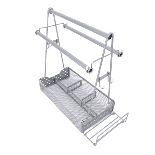 Grill Grill Caddy mit BBQ -Gewürzhalter Picknick mit Papiertuchrollenhalter für Outdoor Party von Generic