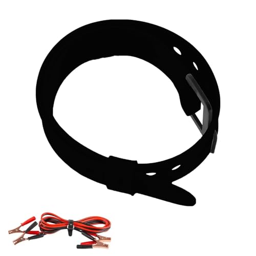 Gummi-Utility-Gurt Mit Clip – Industrie-Ladungsgurt, Gummi-Spanngurte | Verstellbarer Basics-Zurrgurt, Praktische, Verstärkte Gurte Für Luftpumpenhandschuhe, Taschenlampen (lang) (schwarz) von Generic