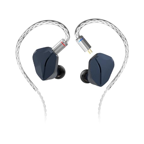 HIDIZS MP145 14,5 mm ultragroßer planarer magnetischer Treiber, HiFi-In-Ear-Monitore, ergonomische Design-Kopfhörer, abnehmbare 2-polige In-Ear-Kopfhörer (blau, 3,5 mm) von Generic