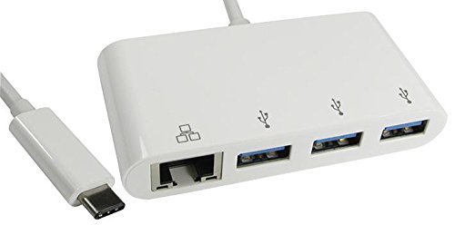 HUB, USB-C – 3 x USB 3.0 + Ethernet, Computer-Produkt-Hubs, 1 Stück von Generic