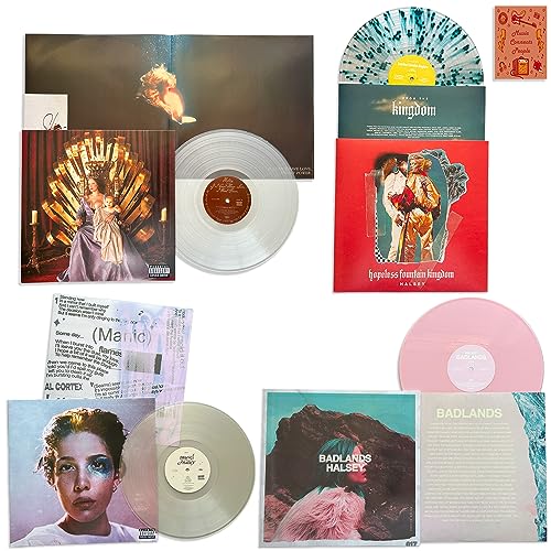 Halsey Complete Vinyl Discography: Badlands (Pink)/ Hopeless Fountain Kingdom (Blue Speckled) / Manic (Clear) / If I Can't Have Love, I Want Power (Clear) / + Including Bonus Art Card von Generic